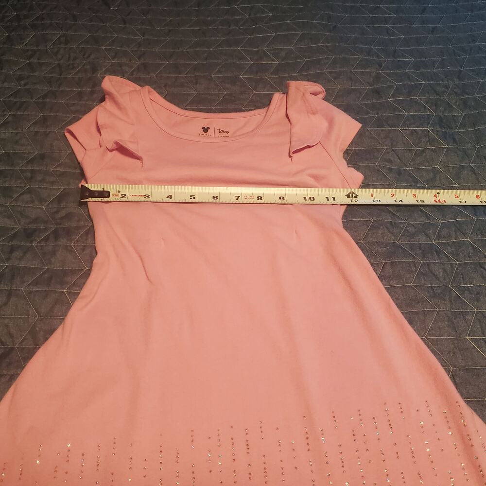 Disney Jumping Beans Limited Collection Size 7 Girls Frozen Pink Glitter Dress - Picture 6 of 8